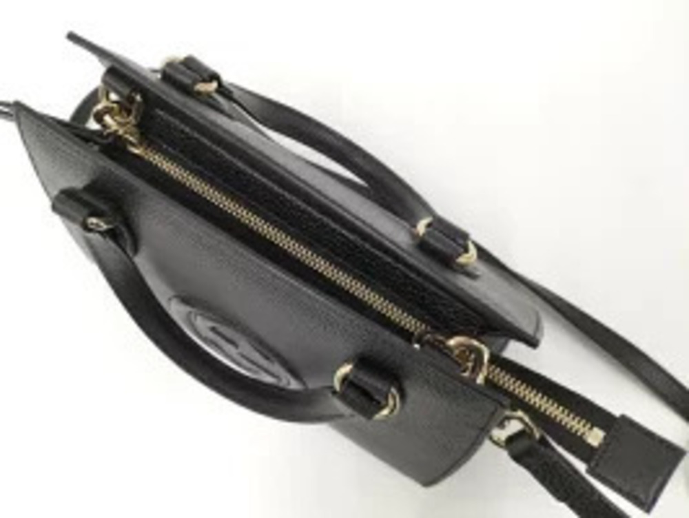 Gucci Black Leather Tote Bag Soho Crossbody - Picture 9 of 9